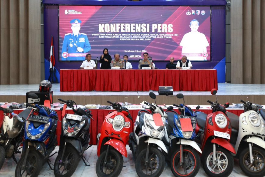 320 Kasus 3C Berhasil Diungkap Polda Jatim dalam Sebulan